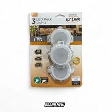 JASCO 65009 ULTRA PROGRADE EZ LINK 3 X 150L LINKABLE LED PLUG IN PUCK LIGHTS