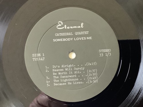 THE CATHEDRAL QUARTET: Somebody Loves Me 1971 M- LP+bonus CD TESTED - Picture 6 of 7