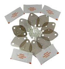 40pc Total (10)TO-3 Mica Thermal Insulator (25)M3 Insulating Washers & (5)Grease