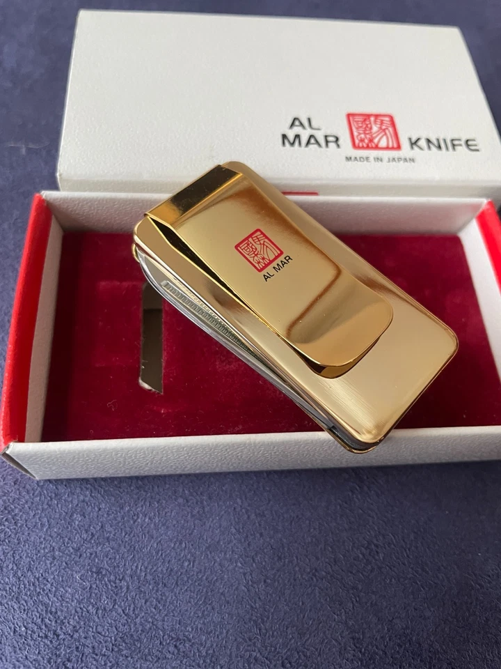 Al mar Money Clip Gold W/Knife, File and Scissors New Made in Seki - Image 3 of 4