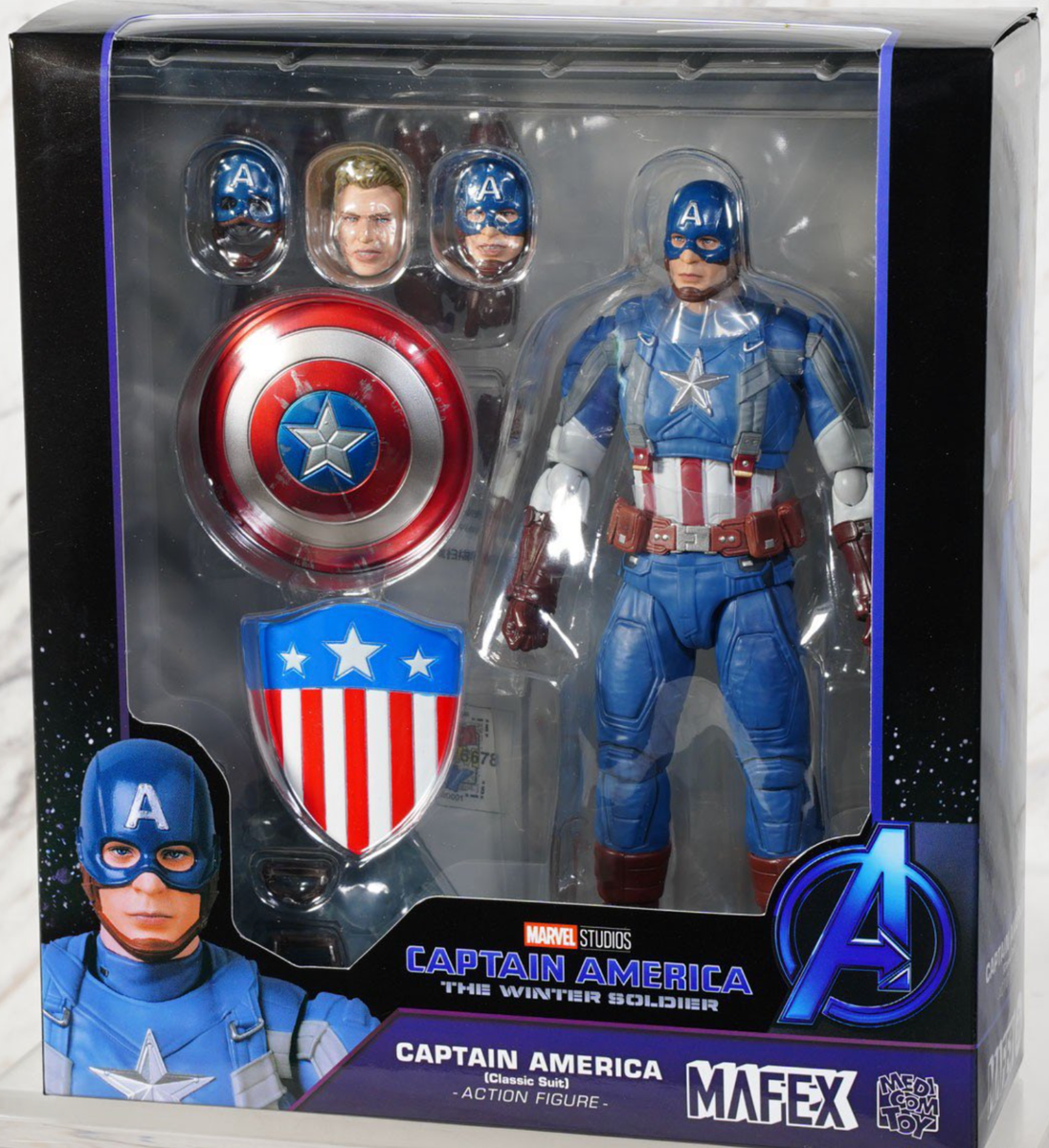MAFEX No.220 CAPTAIN AMERICA Classic Suit Medicom Toy Action