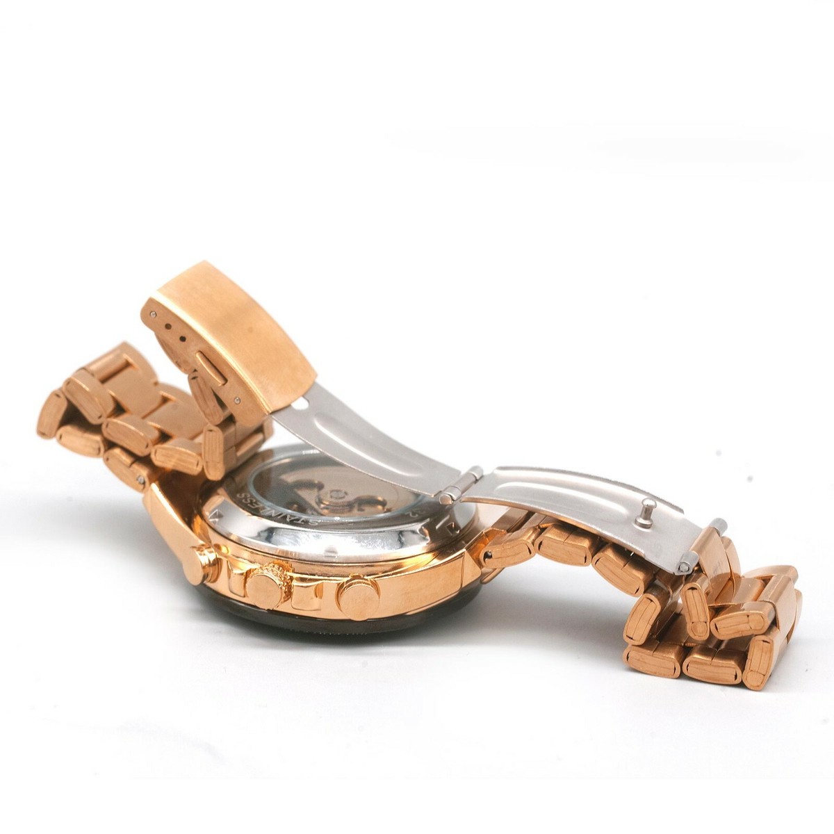 メル刈機♠キングオブクラブ※The watch is Running！※※ Mechanical Watch: King of the Club Black, Black on Gold. USA