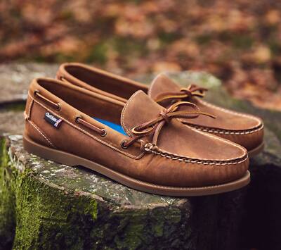 Chatham Saunton Walnut Herren G2 Deck Nubukleder Schuhe-Größen 8 bis 13 UK