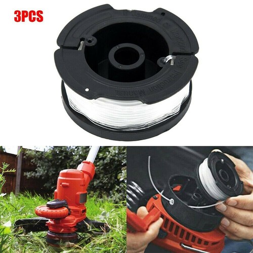 3Pcs Nylon Strimmer Line Spool For Black & Decker Reflex GL530 GL540