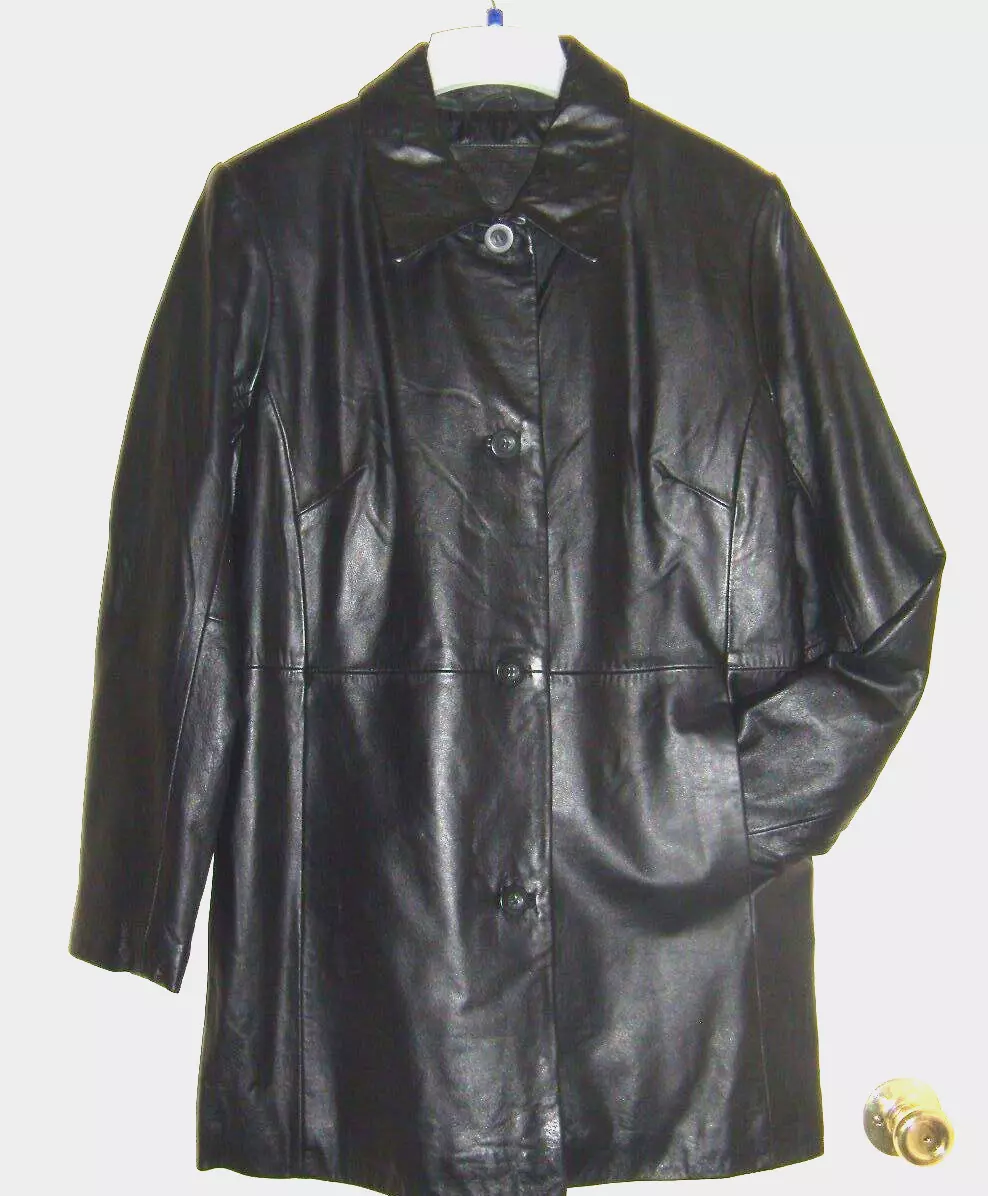 Womens Ladies Vintage Rare Kathy Ireland Black Soft Leather Dressy