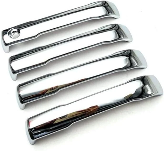Cubiertas de manija de 4 puertas cromadas superpuestas para Toyota Tacoma 2024-2025 Foto 3 de 4