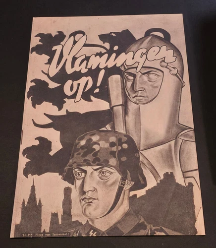 ELITE STEEL HELMET SOLDIER w KNIGHT German Military Poster Print WW2 WWII