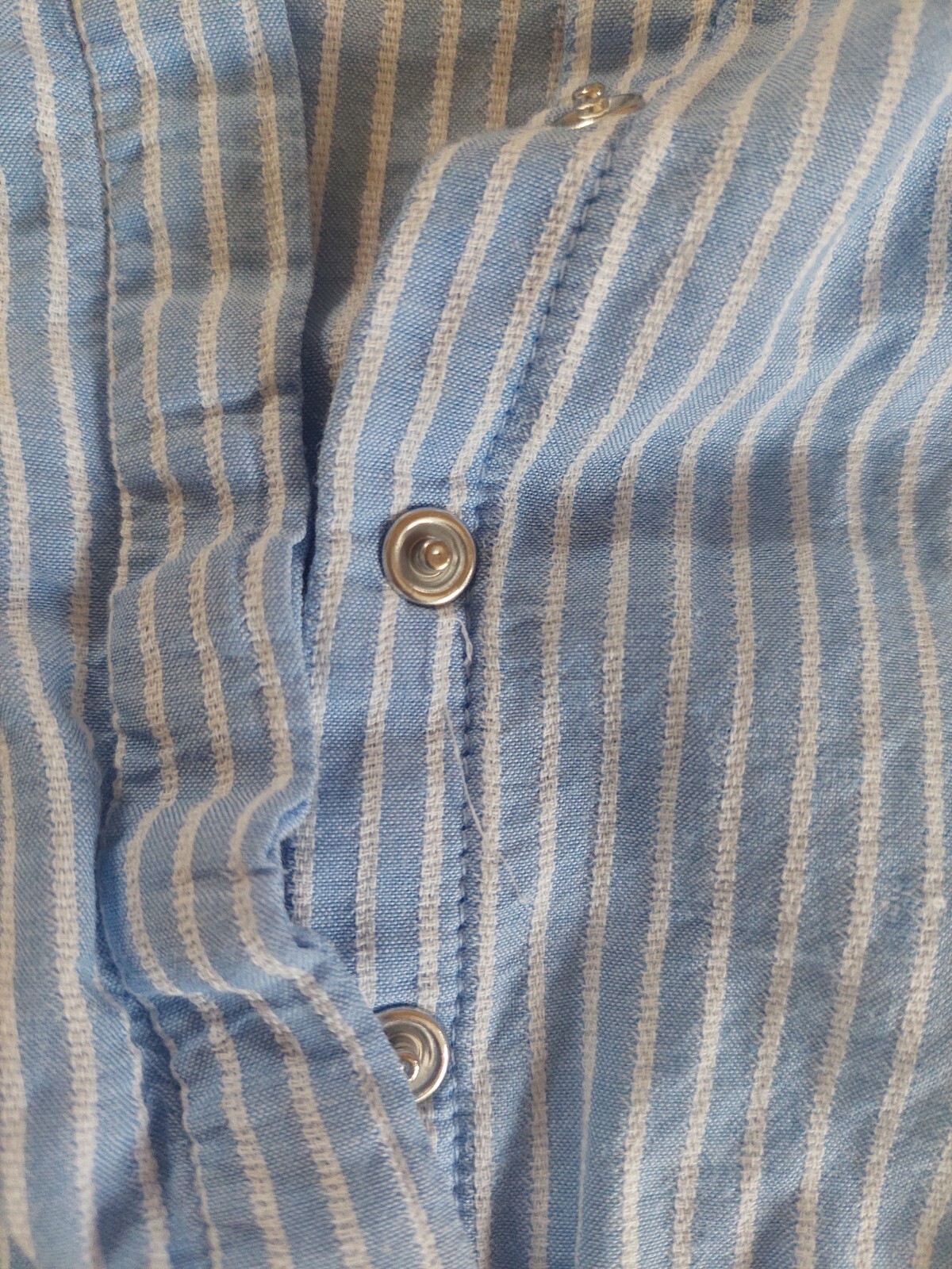 Jumpsuit Kurz Hellblau/ Weiß Gestreift Gr. 134 eBay