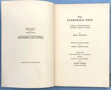 THE EVERGREEN TREE by Percy Mackaye - Masque of Christmas (HC/ 1st Ed, 1917) 