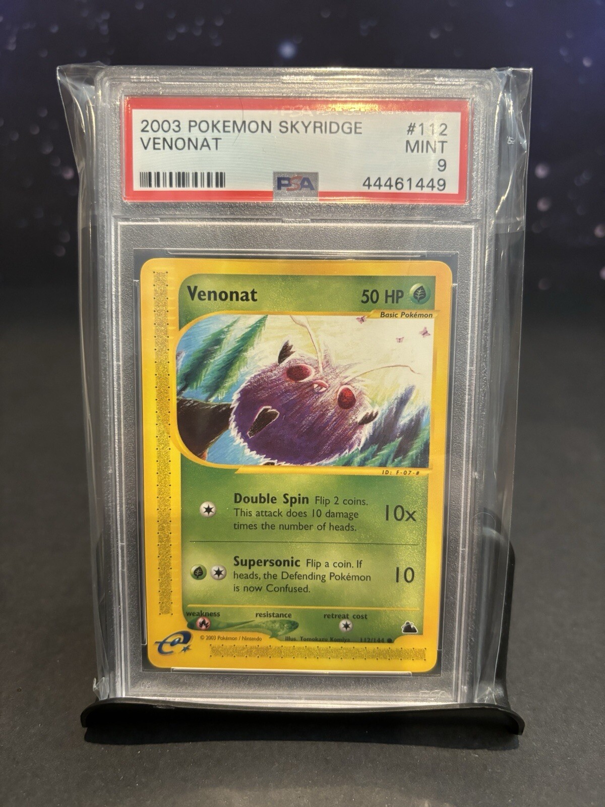 2003 Pokemon Skyridge English Card-PSA 9 Venonat 112/144