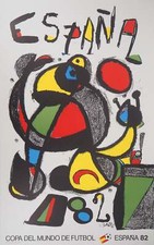 Joan MIRO : Espana, Personnage surréaliste, Lithographie originale signée