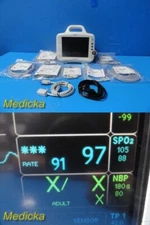 GE Dash 3000 Series Patient Monitor (Nellcor SpO2) W/ NEW Patient Leads ~ 34792