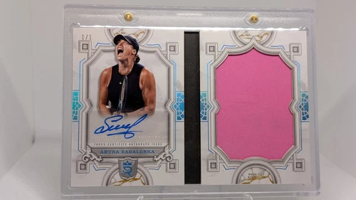 2024 Topps Royalty Aryna Sabalenka Autographed Jumbo Relic Booklet 1/1 Auto
