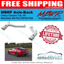 MBRP Muffler Delete Axle-Back 2010-2015 Camaro V6 3.6L T304 Stainless S7021304