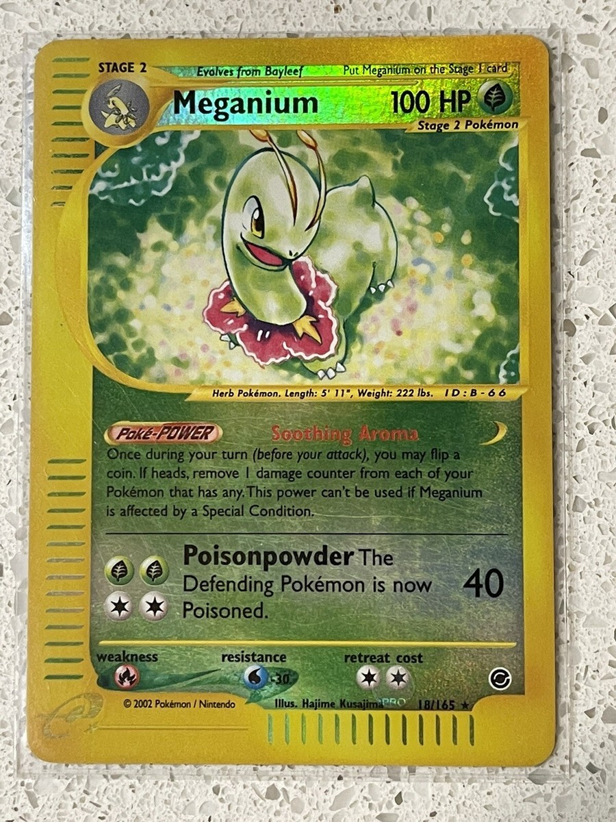 Meganium 18/165 Reverse Holo | Pokemon Expedition Card Near Mint