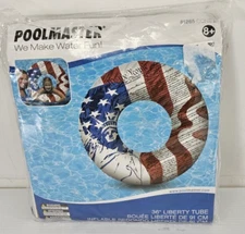 Poolmaster 36" Patriotic Swimming Pool Tube Float Lady Liberty Preamble