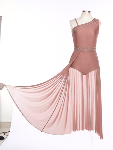 CHICTRY Damen Eiskunstlauf-Kleid Ärmellos Tanzkleid Ballettanzug Tanzbekleidung - Picture 39 of 80