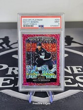 22-23 O-Pee-Chee Platinum Marquee Rookie Violet Pixels Matty Beniers /299 PSA 9