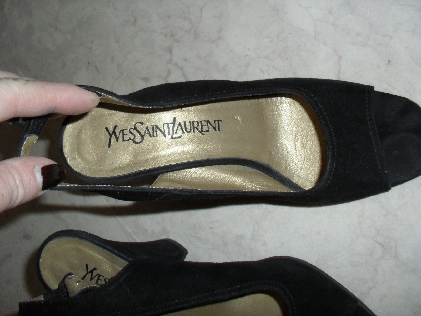 Particolare Scarpe Sandalo Yves Saint Laurent Originale n. 36 5 Vero Affare