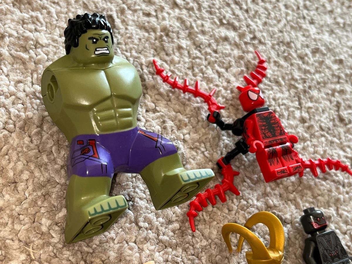 Lego Marvel Hulk Ultron Carnage Loki Aunt May Minifigure Bundle