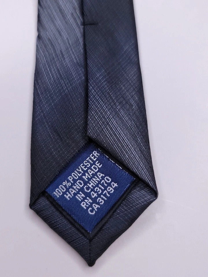John Ashford Mens Formal Necktie 59"Lx3.25"W Dark Gray Neck Tie - Image 4 of 4