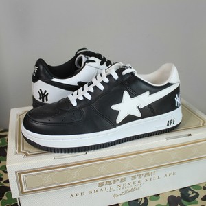 bape shoes black and white