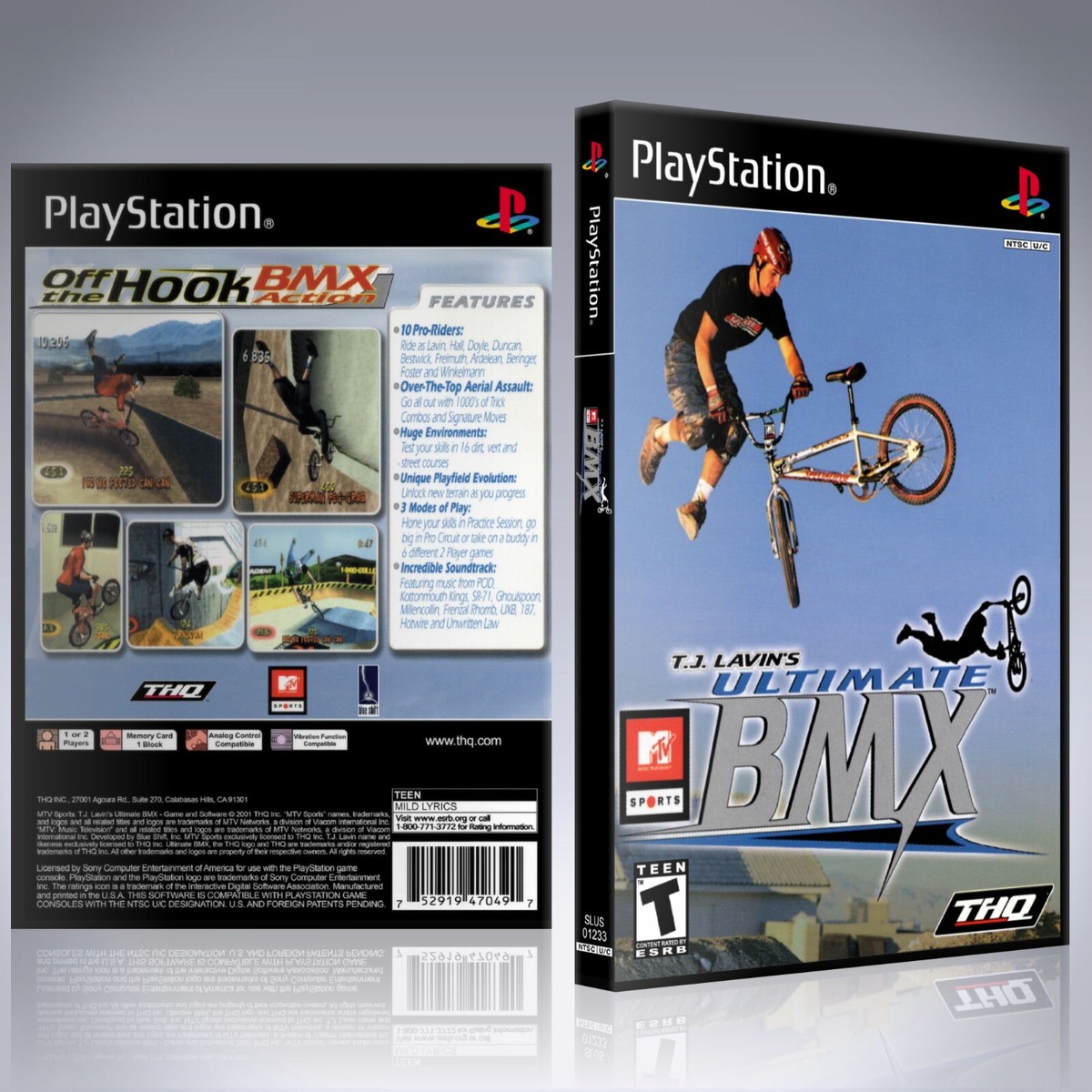 PS1 Case - NO GAME - MTV Sports - T.J. Lavin's Ultimate BMX | eBay