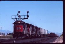 Original Railroad Slide - SP Southern Pacific 8020+ Picacho AZ 4-23-1988