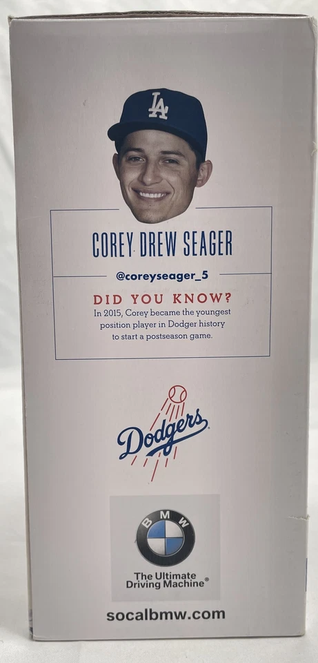 Dodgers Corey Seager Bobblehead 2016 #9 de 10 en caja original Foto 3 de 4