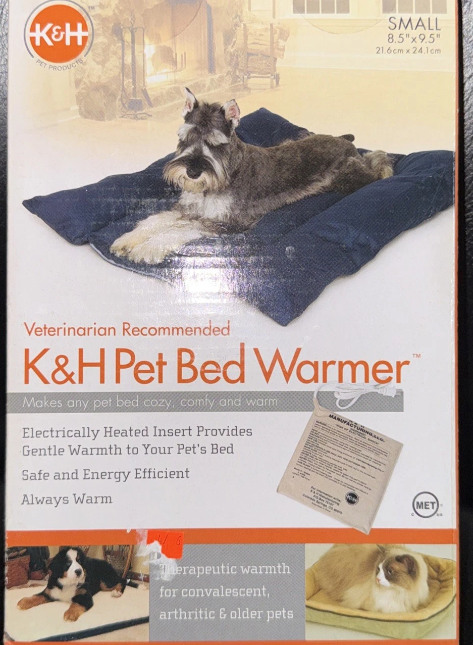 NWT K&H Heated Pet Bed Warmer Dog Cat Electric Heating Pad Bed Warmer