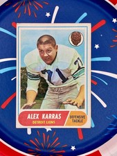 🏈 1968 Topps #130 Alex Karras Ex