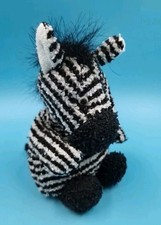 Vintage Russ Home Buddies Zebra Pferd Plüsch gestreift Stofftier Beanie Granulat