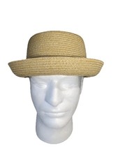 NEW- Size S/M - Cremieux Casual Bowler Hat - Paper -Tan MSRP: 45
