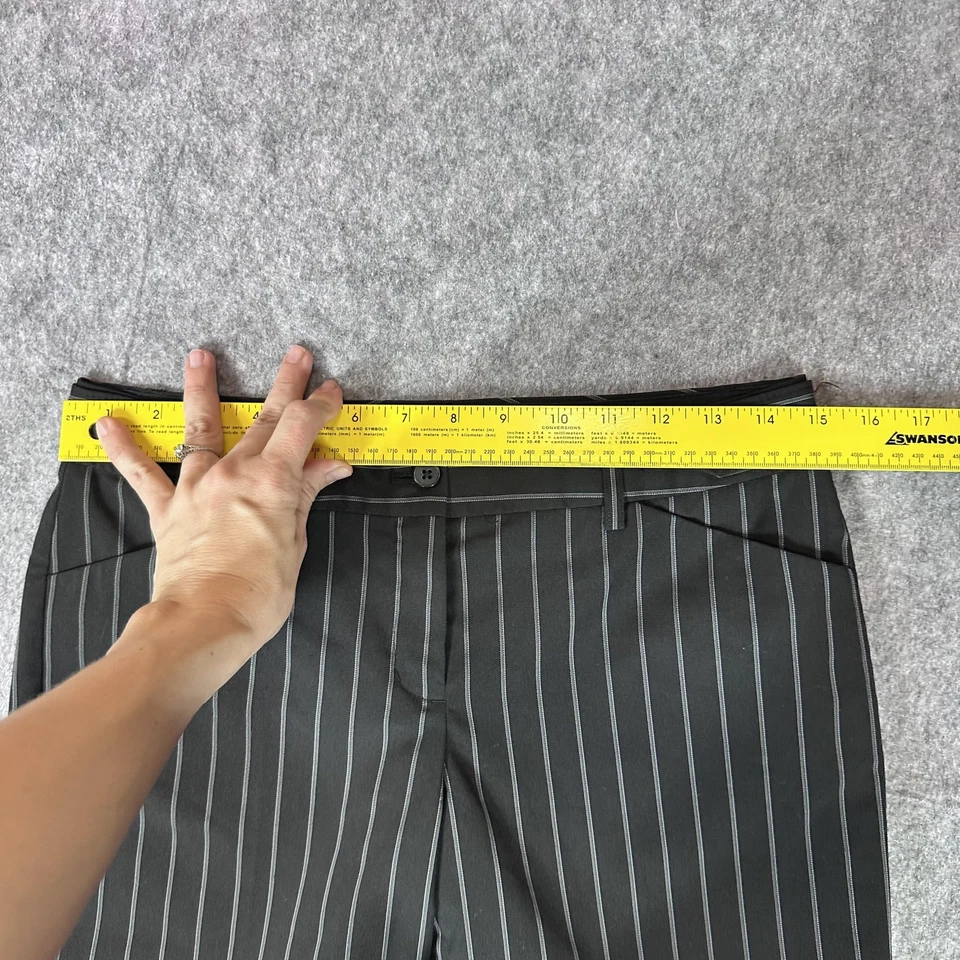 Pantalones Cortos Express Para Mujer 2 Negros Rayas Editor Bermudas Vestido Carrera Trabajo y2k Foto 4 de 4