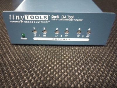 Broadcast Tools 2x6DA Distribution Amplifier Tiny Tools FREE USPS Priority