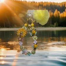 Beaded Keychain, Phone Charm, Bag Charm, Purse Charm, Bag Clip