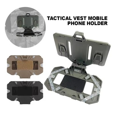 Vest Molle Folded Navigation Board Chest Phone Map Holder Carrier Outdoor Sports