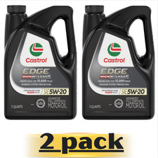 2 Pack Castrol Edge 5W-20 High Mileage Engine Oil 5QT Free Postage 21.76 per gallon