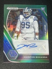 2021 Panini Prizm Draft Picks DPA-QBO Quinton Bohanna Draft Picks Auto Green