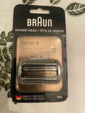 Braun Shaver Replacement Head 92S Silver Compatible with Braun Series 9 Shavers