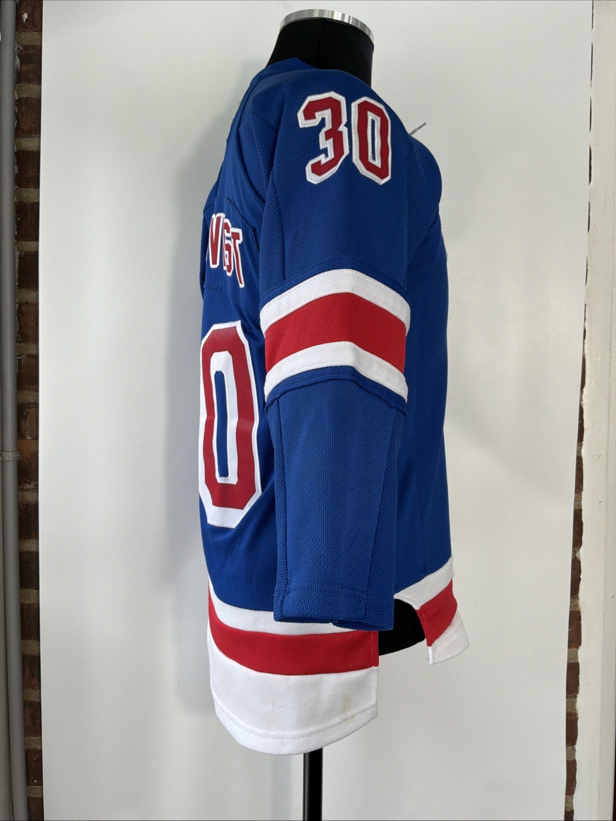 Reebok New York Rangers Henrik Lundqvist Jersey Youth Size L/XL / Adult Small thumbnail 6