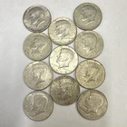 Kennedy Half Dollars 1966-1969 Silver Lot of 11 Circulated Coins