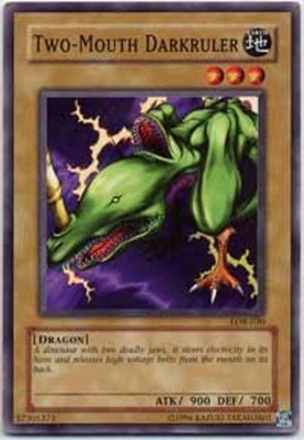3 x Two-Mouth Darkruler - LOB-030 - Common - Unlimited Edition Near Mint, Englis