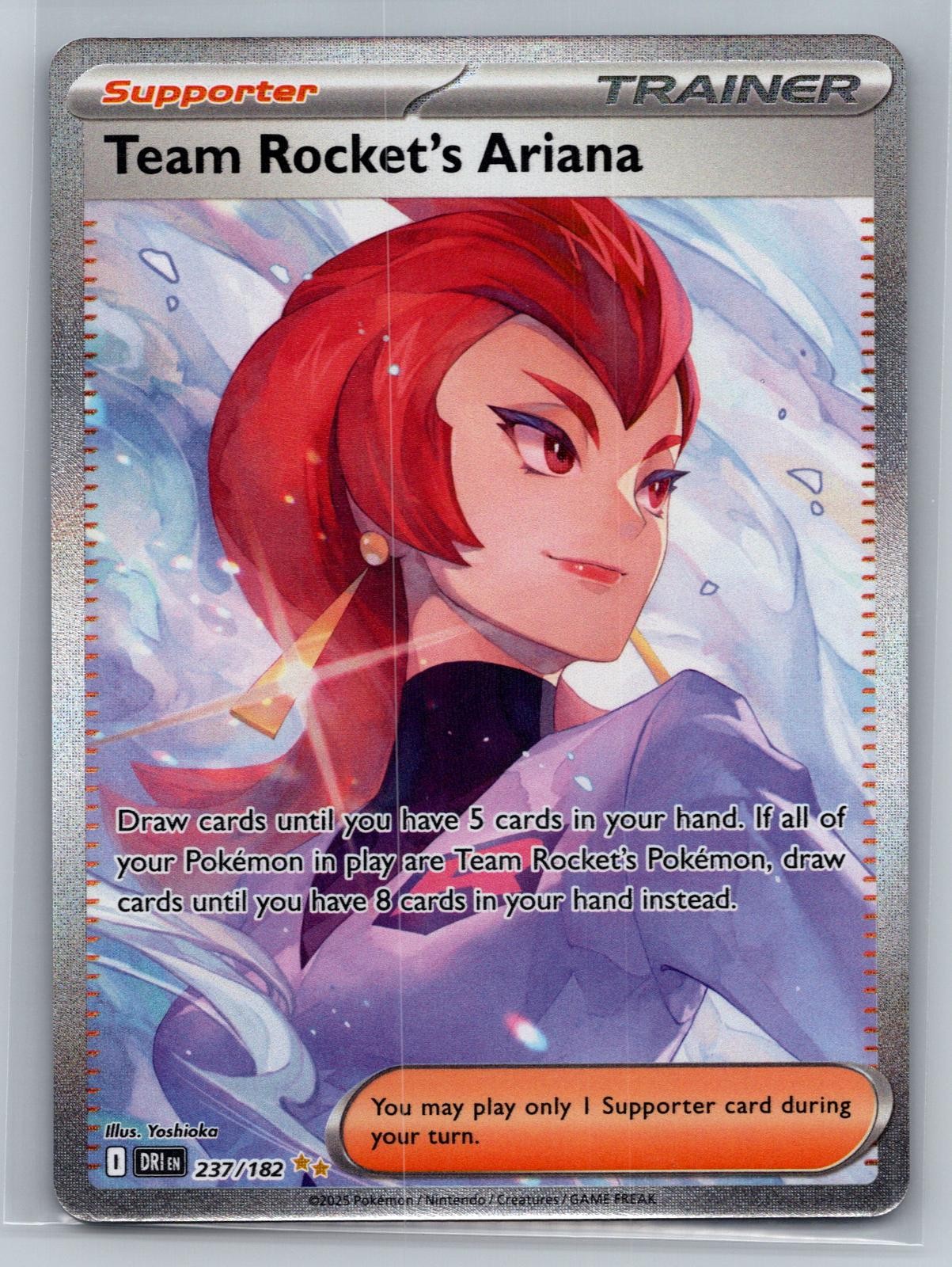 Team Rocket's Ariana 237/182 Destined Rivals Pokemon Holo NM