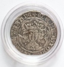 Edward IV Hammered Silver Groat Coin Very Fine 2.8g mm Lis