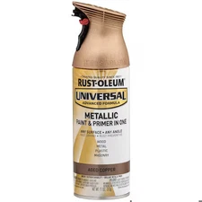 Rust-Oleum 249132 Spray Paint, Aged Copper, Metallic, Solvent, 11 Oz