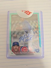 2023 Topps Chrome Miles Mastrobuoni RC Aqua Refractor Auto /199 (Cubs)