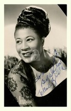 Ella Fitzgerald #2 Signed Autograph Photo Postcard COPY