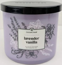Goose Creek Lavender Vanilla Odor Eliminating 3-Wick 14.5oz. Jar Candle