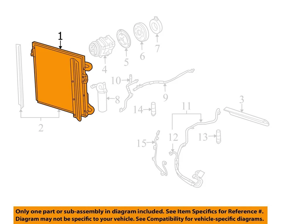 2001-2004 Ford Escape AC Condenser 139k OEM LKQ - Image 4 of 4